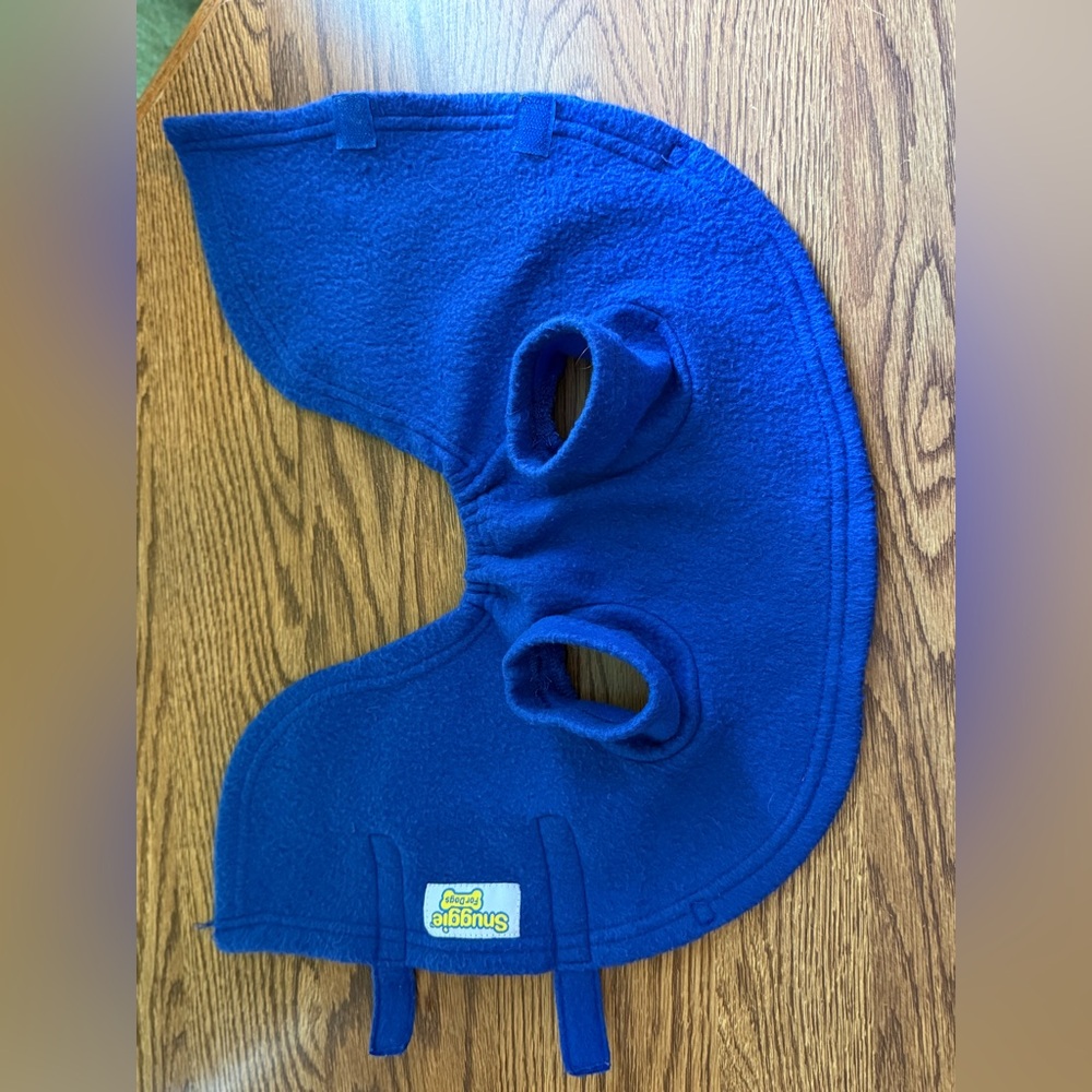 Snuggie Blue Fleece Pet Coat